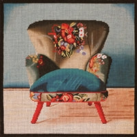 Boho Teal Chair 1076c