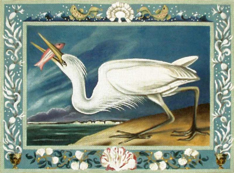 Vintage White Heron 1526