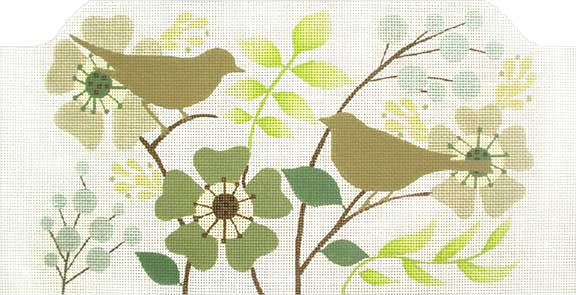 Brown Bird Garden Purse 1652-B
