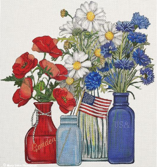 Red, White and Blue Bouquet MLT442