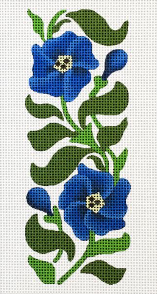 Blue Flowers Eyeglass Case 2084