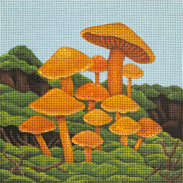 Orange Cap Mushrooms 2337-D