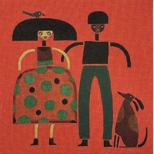 Couple, Bird, Dog M-2007