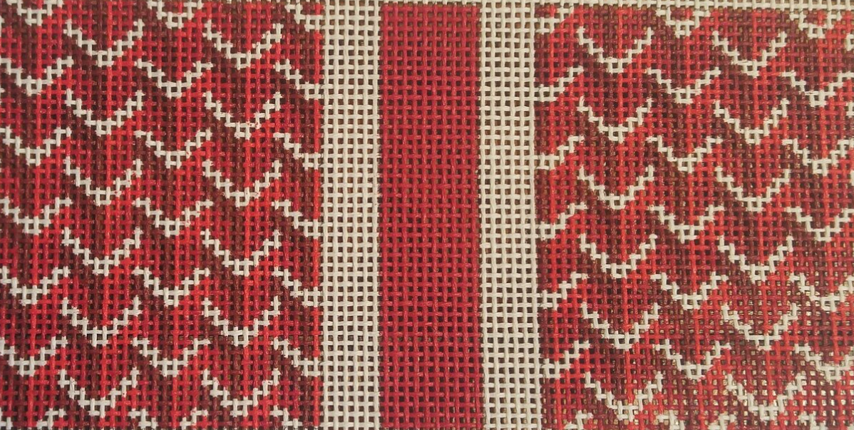 Red Eyeglass Case Y Pattern AF24R