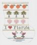 Mini - Sock Ornament: I Love Florida PT357FL