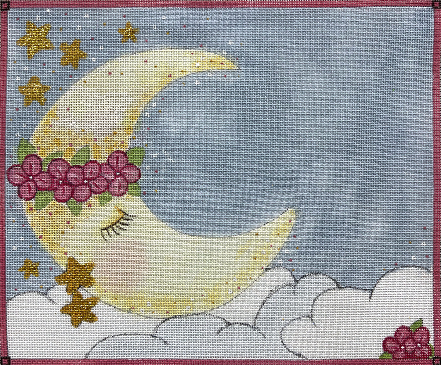 Sleeping Moon - Girl Birth Annc. 3795