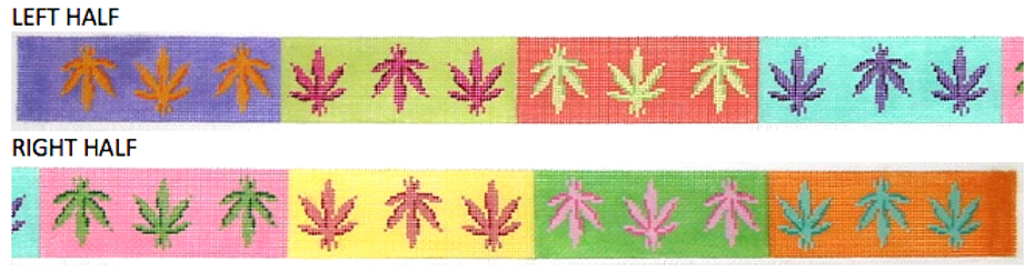 Belt – Weed Leaves – Andy Warhol Colors BL-420