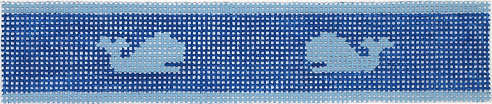 Key Fob – Light Blue Whales On Navy KF-35