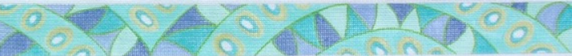 Belt – Pucci-Inspired Waves & Dots – Turquoise, Periwinkle, Green BL-63