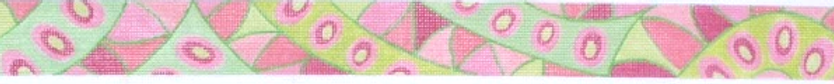 Belt – Pucci-Inspired Waves & Dots – Pinks, Coral, Green BL-64
