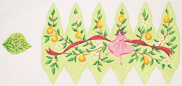 Christmas Ornament – 12 Days Stuffed Pear – Ladies Dancing (Day 9) (Stitch Guide Available) XM-102