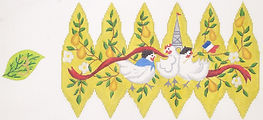 Christmas Ornament – 12 Days Stuffed Pear – French Hens (Day 3) (Stitch Guide Available) XM-96