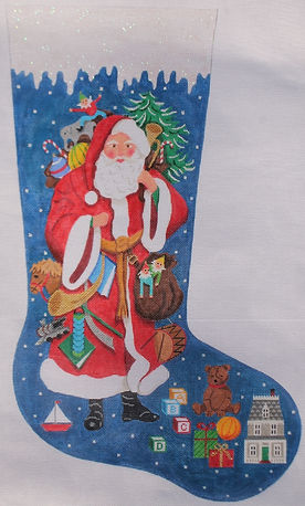 Stocking – Victorian Santa w/ Toys STK-01