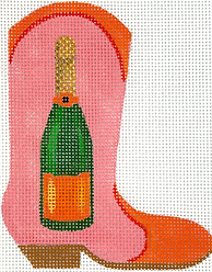 Mini Cowgirl Boot – Veuve Clicquot – On Pink OM-400