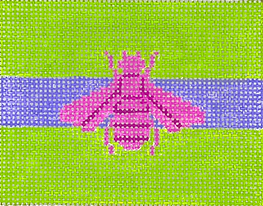 Planet Earth Insert – Gucci Bee In Mod Colors – Magenta w/ Purple Stripe On Deep Lime INSPCC-47