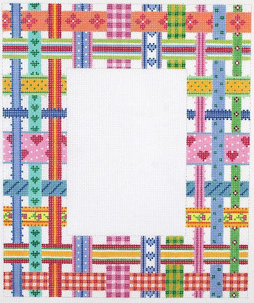Frame – Woven Ribbons – Multi On White FR-01