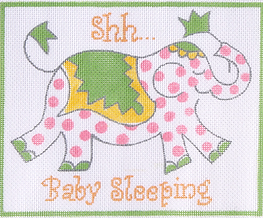 “Shh…Baby Sleeping” – Jilly Walsh Pink Elephant JW-DH-02