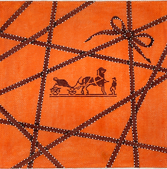 Hermès Bolduc Ribbons w/ Calèche Logo PL-521
