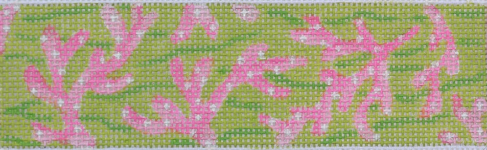 Belt – Lilly-Inspired Coral – Pinks On Lime BL-56