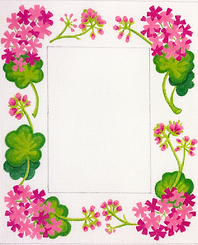 Frame – Geraniums – Pinks & Greens FR-93