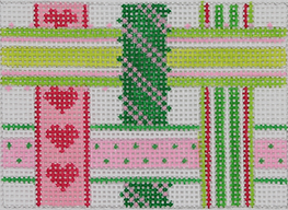 Planet Earth Insert – Woven Ribbons – Pinks & Greens INSPCC-11