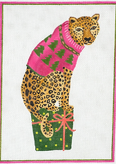 Party Animal Cheetah w/ Gift And Pink Sweater LB-PL-02