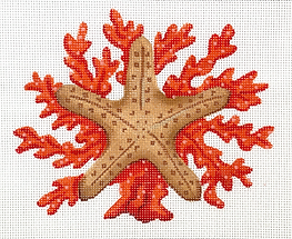Starfish w/ Coral – Natural Colors PL-515