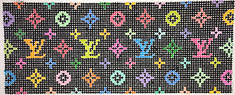 Lee’s Jewelry Box/Wallet Insert – Louis Vuitton Lv – Multi On Black INSLJW-50