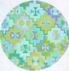 Kilim Round – Caribbean Palette PL-155