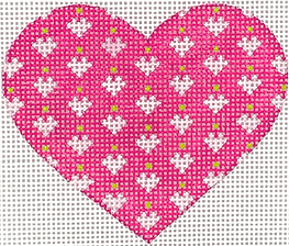 Mini Heart – Mini Hearts On Heart – Pinks & Lime OM-274