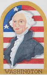 Holiday Series Mini – “George Washington’S Birthday” Portrait w/ Colonial Flag (February) HM-43