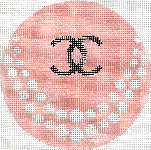 4” Round – Chanel C’S w/ Double Strand Pearls – On Blush INSMC-108