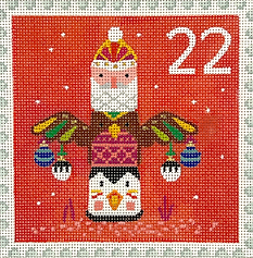 Advent Around The World Stamp #22 – North America – Totem Pole w/ Ornaments KH-PL-22
