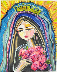 Our Lady Of Guadalupe And Castilian Roses MD-PL-11