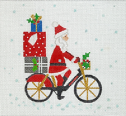 London Christmas – Santa On Bicycle KH-PL-30