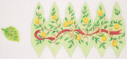 Christmas Ornament – 12 Days Stuffed Pear – Golden Rings (Day 5) (Stitch Guide Available) XM-98