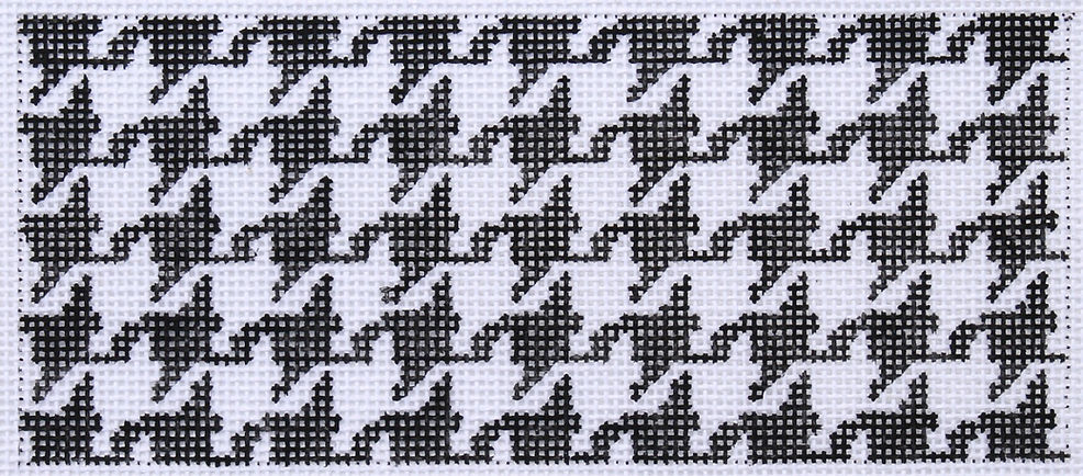 Lee’s Jewelry Box/Wallet Insert – Houndstooth – Black & White w/ Red Lettering (Specify Monogram Or Blank) INSLJW-05