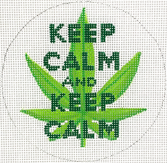 “Keep Calm & Keep Calm” w/ Weed Leaf DD-INSMC-01