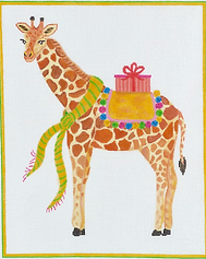 Party Animal Giraffe w/ Gift And Yellow Scarf LB-PL-06
