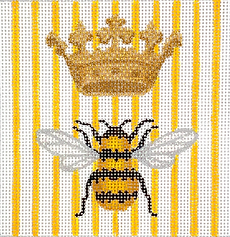4” Square Insert – Queen Bee – Yellows, Black & Golds INSSQ4-58