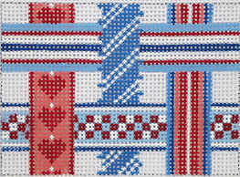 Planet Earth Insert – Woven Ribbons – Red, White & Blue INSPCC-19
