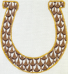 Fishnet Mini – Horseshoe – Browns & Gold OM-417
