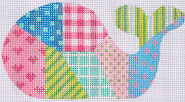 Mini Whale – Patchwork – Bright Pastels OM-196