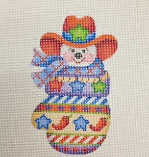 Snowman Mitten Ornament 1678