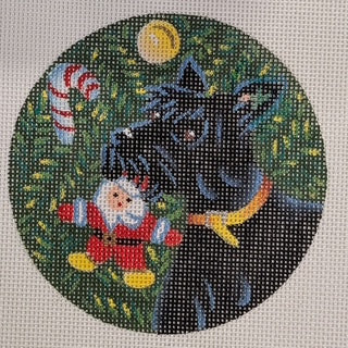 Schnauzer with Toy Ornament CC140