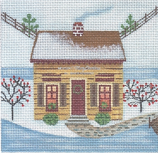 Folk Art Square: Winter Bed & Breakfast MCFS04