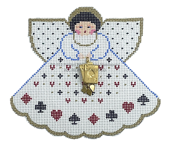 Angel with Charms: Card trick (White) PP932