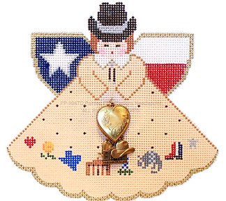 Angel with Charms: Symbols of Texas (Tan) PP994TD