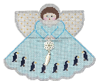 Angel with Charms: Penguins (Icy Blue) PP996AN