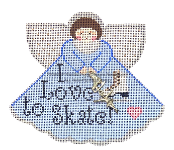 Angel with Charms: Skate (Pale Blue) PP996BP